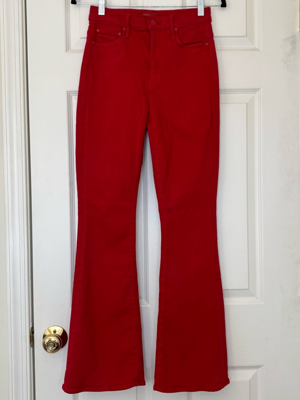 MOTHER Cotton Blend High Waisted Weekender Skimp Jeans